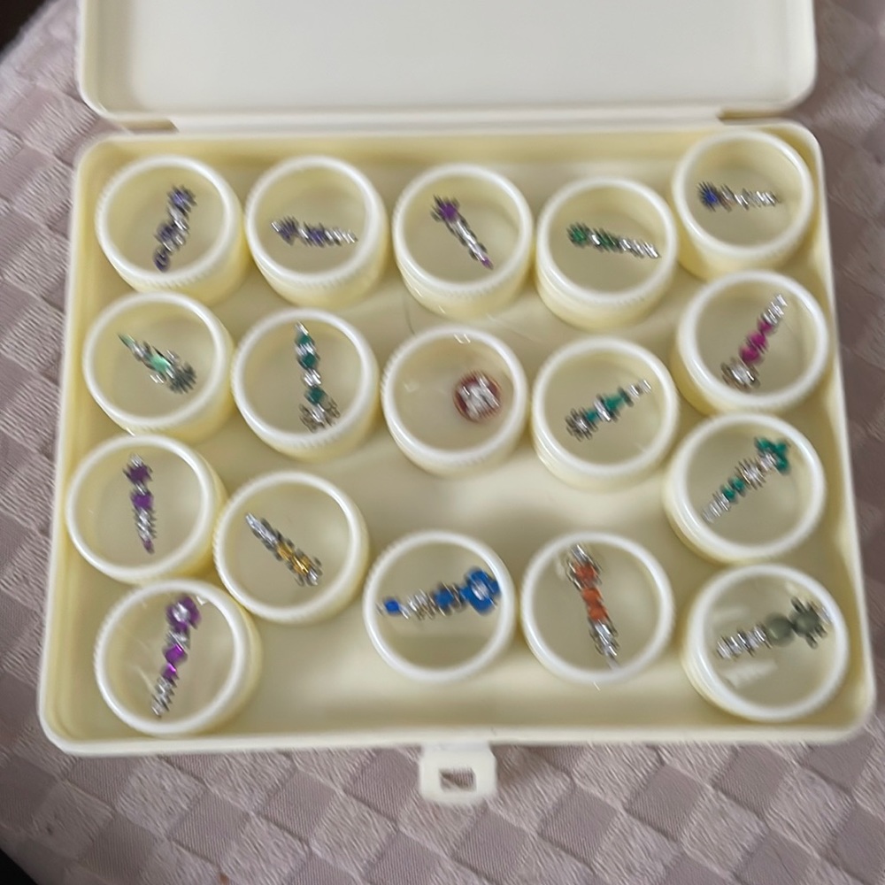 Multi colored crystal Bindis